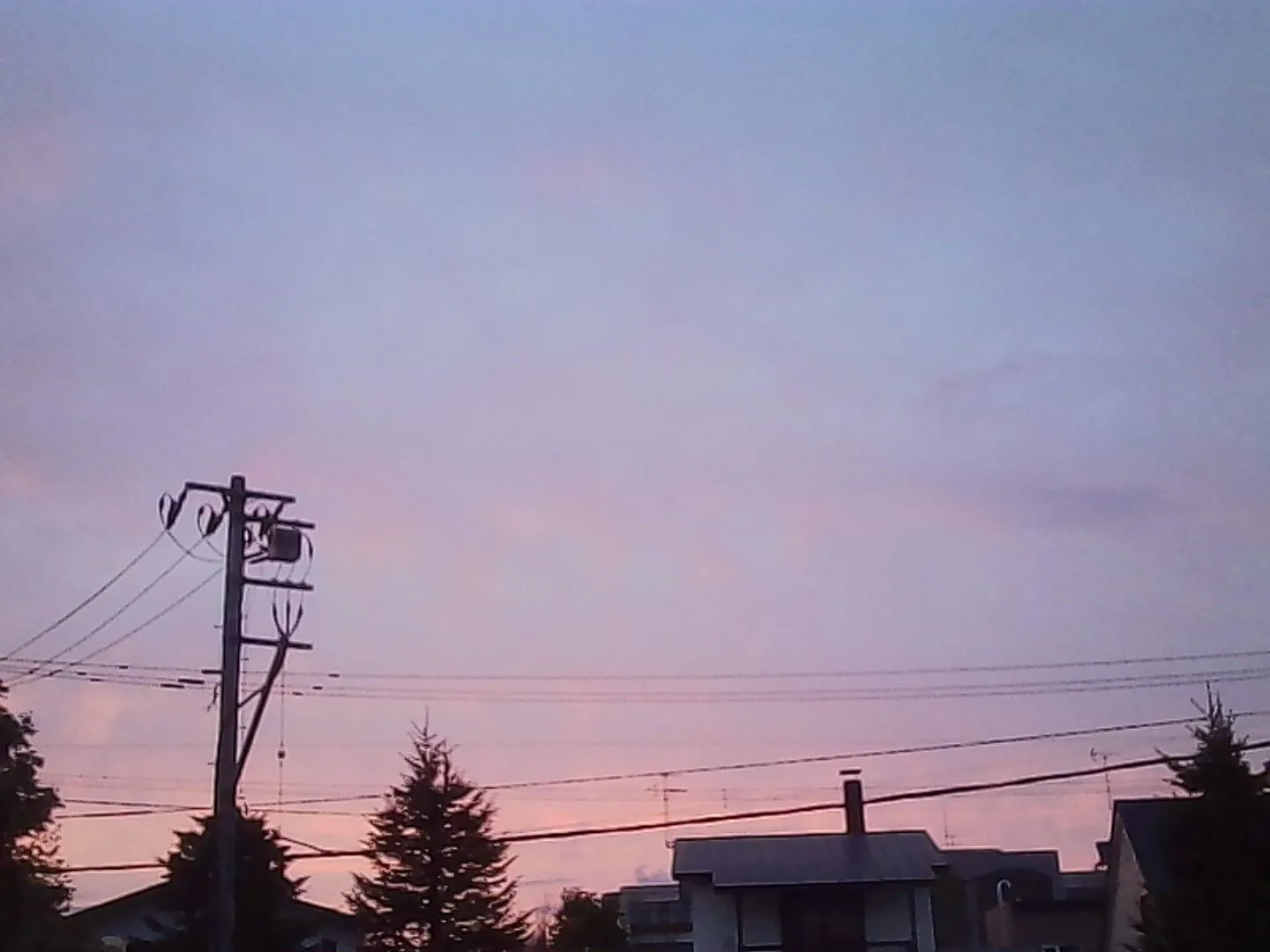 夕焼けの空